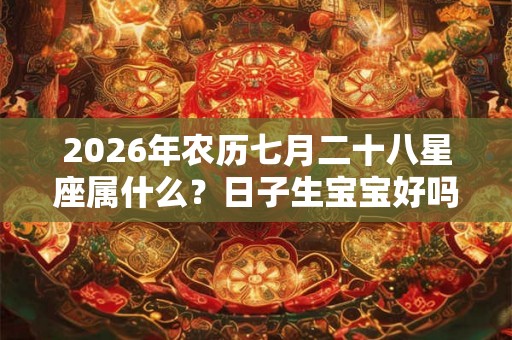 2026年农历七月二十八星座属什么?日子生宝宝好吗? 2026年农历七月二十八星座属什么?日子生宝宝好吗?