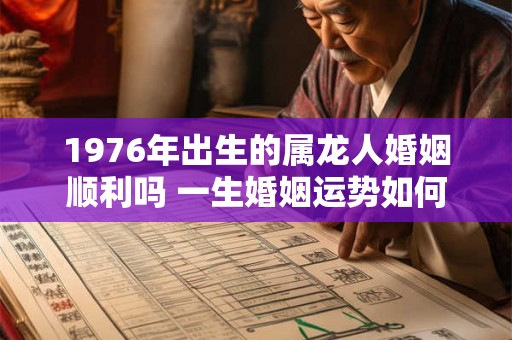 1976年出生的属龙人婚姻顺利吗 一生婚姻运势如何