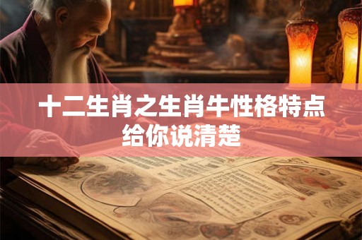 十二生肖之生肖牛性格特点给你说清楚