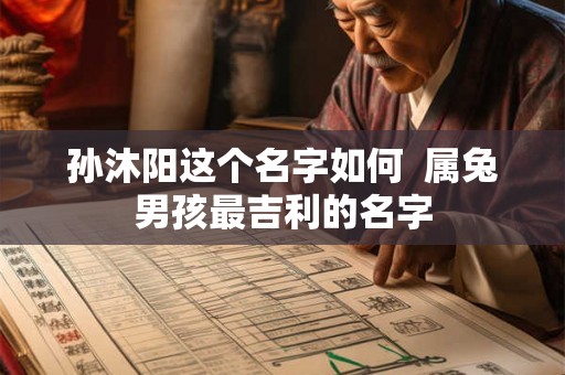 孙沐阳这个名字如何  属兔男孩最吉利的名字