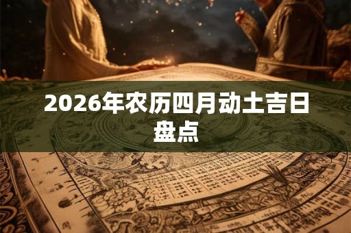 2026年农历四月动土吉日盘点