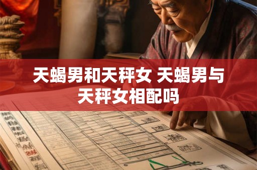 天蝎男和天秤女 天蝎男与天秤女相配吗 天蝎男和天秤女 天蝎男与天秤女相配吗
