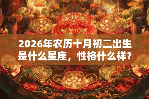 2026年农历十月初二出生是什么星座,性格什么样? 2026年农历十月初二出生是什么星座,性格什么样?