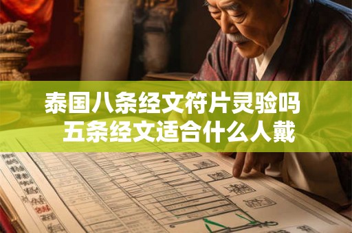 泰国八条经文符片灵验吗  五条经文适合什么人戴