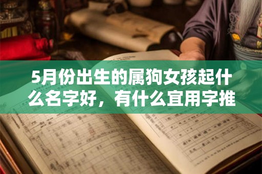 5月份出生的属狗女孩起什么名字好，有什么宜用字推荐