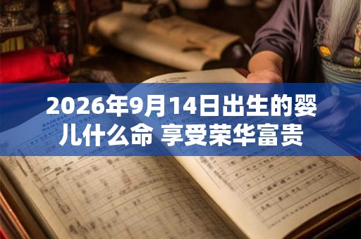 2026年9月14日出生的婴儿什么命 享受荣华富贵