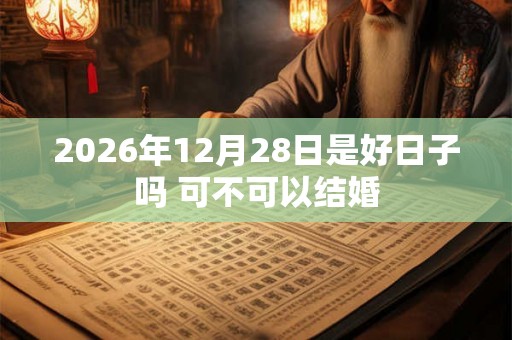 2026年12月28日是好日子吗 可不可以结婚 2026年12月28日是好日子吗 可不可以结婚