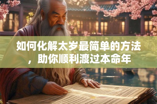 如何化解太岁最简单的方法,助你顺利渡过本命年 如何化解太岁最简单的方法,助你顺利渡过本命年