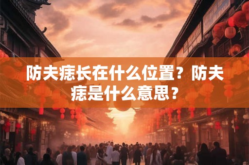 防夫痣长在什么位置？防夫痣是什么意思？