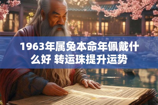 1963年属兔本命年佩戴什么好 转运珠提升运势