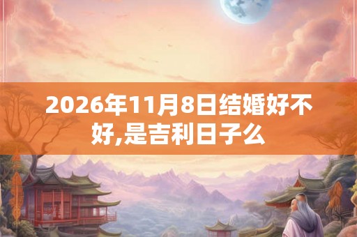 2026年11月8日结婚好不好,是吉利日子么