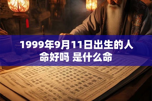 1999年9月11日出生的人命好吗 是什么命