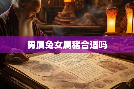 男属兔女属猪合适吗