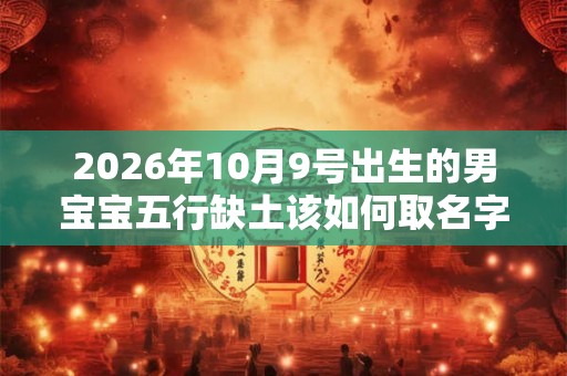 2026年10月9号出生的男宝宝五行缺土该如何取名字