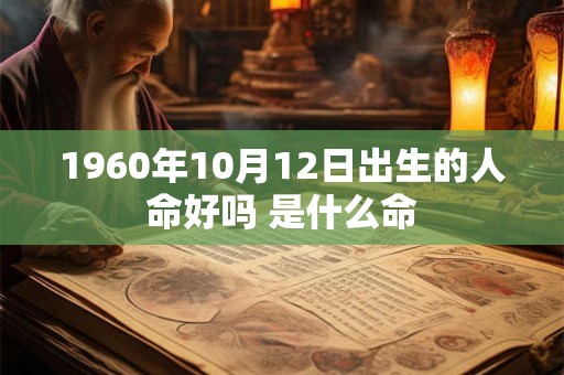 1960年10月12日出生的人命好吗 是什么命