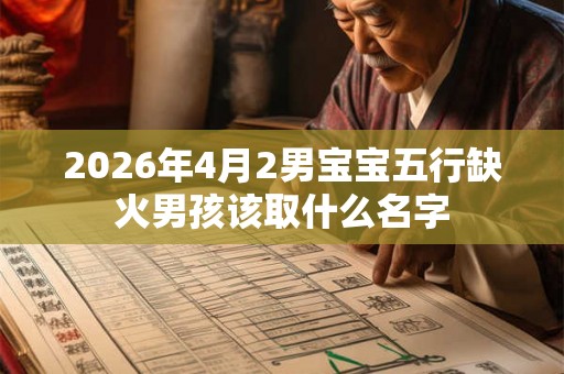 2026年4月2男宝宝五行缺火男孩该取什么名字