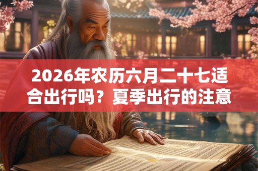 2026年农历六月二十七适合出行吗？夏季出行的注意事项？