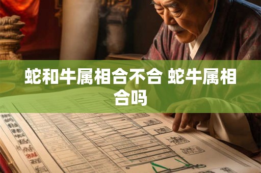 蛇和牛属相合不合 蛇牛属相合吗 蛇和牛属相合不合 蛇牛属相合吗