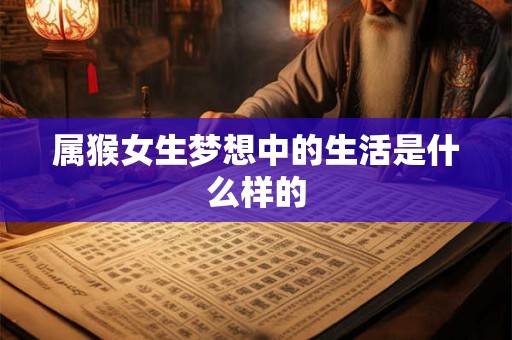 属猴女生梦想中的生活是什么样的