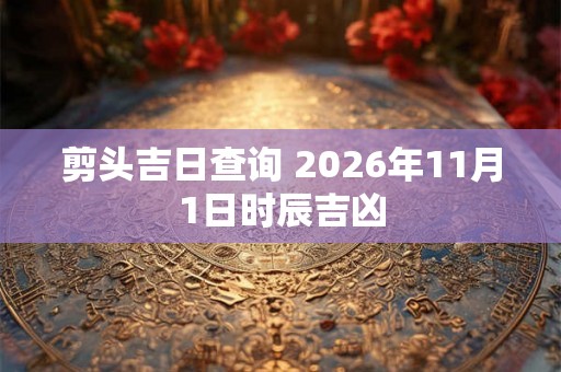 剪头吉日查询 2026年11月1日时辰吉凶