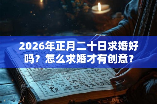 2026年正月二十日求婚好吗？怎么求婚才有创意？
