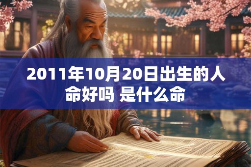 2011年10月20日出生的人命好吗 是什么命