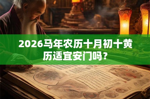 2026马年农历十月初十黄历适宜安门吗？