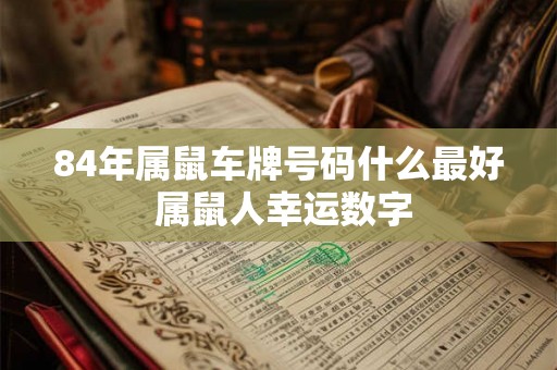 84年属鼠车牌号码什么最好 属鼠人幸运数字