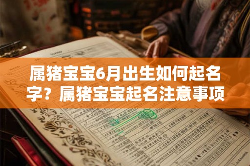 属猪宝宝6月出生如何起名字？属猪宝宝起名注意事项？