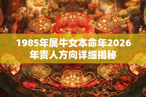 1985年属牛女本命年2026年贵人方向详细揭秘