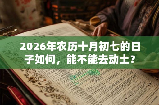 2026年农历十月初七的日子如何，能不能去动土？