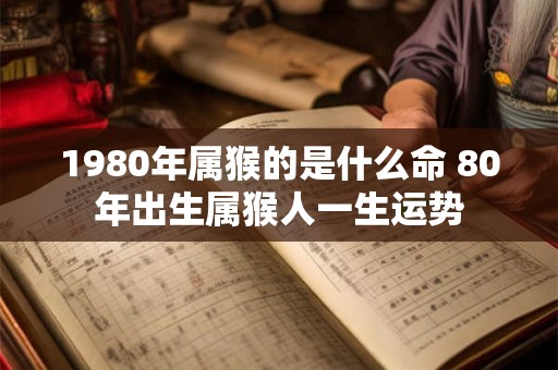 1980年属猴的是什么命 80年出生属猴人一生运势 1980年属猴的是什么命 80年出生属猴人一生运势