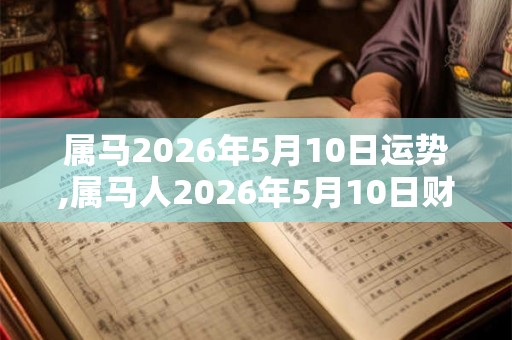 属马2026年5月10日运势,属马人2026年5月10日财运,生肖马2026年5月10日运势