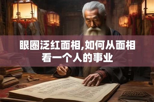 眼圈泛红面相,如何从面相看一个人的事业