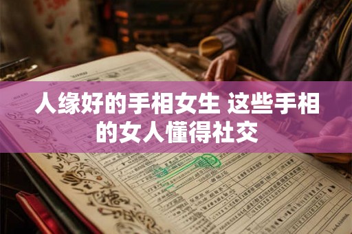 人缘好的手相女生 这些手相的女人懂得社交