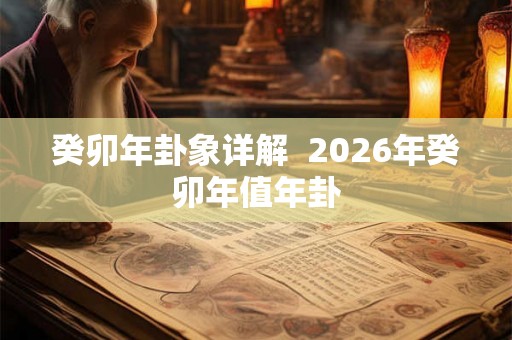 癸卯年卦象详解  2026年癸卯年值年卦