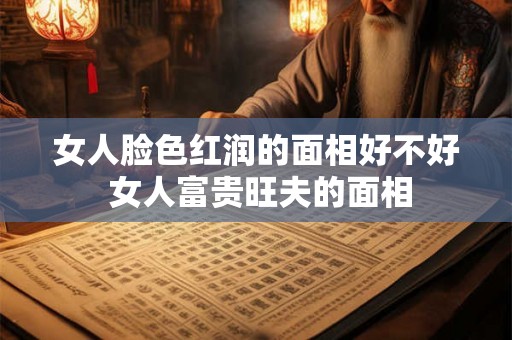 女人脸色红润的面相好不好 女人富贵旺夫的面相