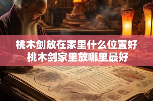桃木剑放在家里什么位置好 桃木剑家里放哪里最好