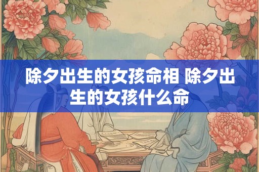 除夕出生的女孩命相 除夕出生的女孩什么命