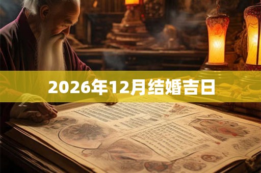 2026年12月结婚吉日