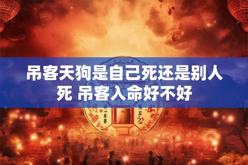 吊客天狗是自己死还是别人死 吊客入命好不好