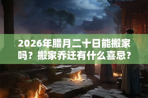 2026年腊月二十日能搬家吗?搬家乔迁有什么喜忌? 2026年腊月二十日能搬家吗?搬家乔迁有什么喜忌?