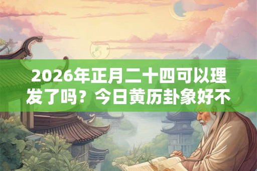 2026年正月二十四可以理发了吗？今日黄历卦象好不好？