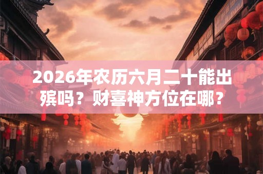 2026年农历六月二十能出殡吗？财喜神方位在哪？