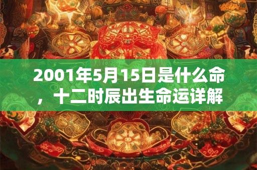 2001年5月15日是什么命，十二时辰出生命运详解