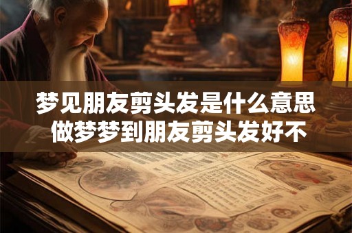 梦见朋友剪头发是什么意思 做梦梦到朋友剪头发好不好