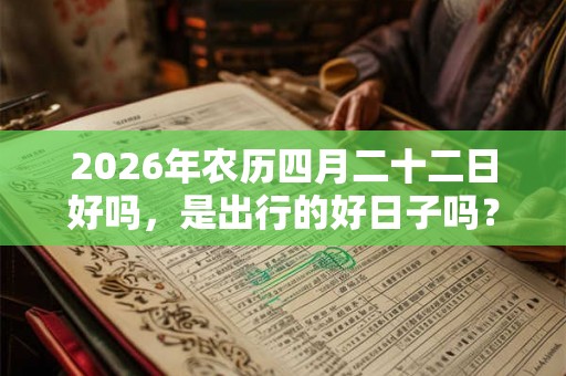 2026年农历四月二十二日好吗，是出行的好日子吗？