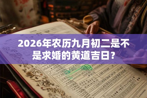 2026年农历九月初二是不是求婚的黄道吉日？
