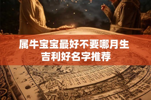 属牛宝宝最好不要哪月生 吉利好名字推荐