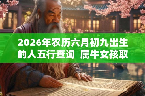 2026年农历六月初九出生的人五行查询  属牛女孩取名